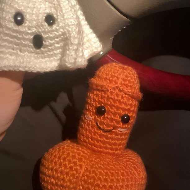 Crocheted Pumpkin & Ghost Ornaments – Handmade
