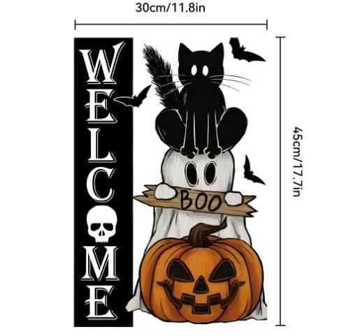 Day of the Dead Garden Flag – Ghost Banner