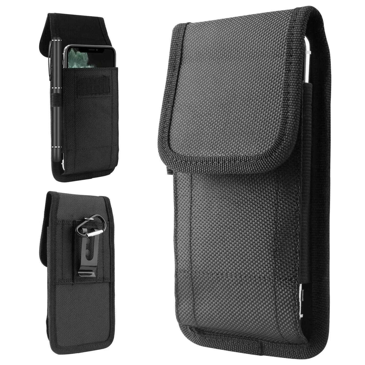 Vertical Phone Holster with Wallet & Belt Clip