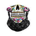 Skull-Print Outdoor Face Mask – Wind & Bug Proof