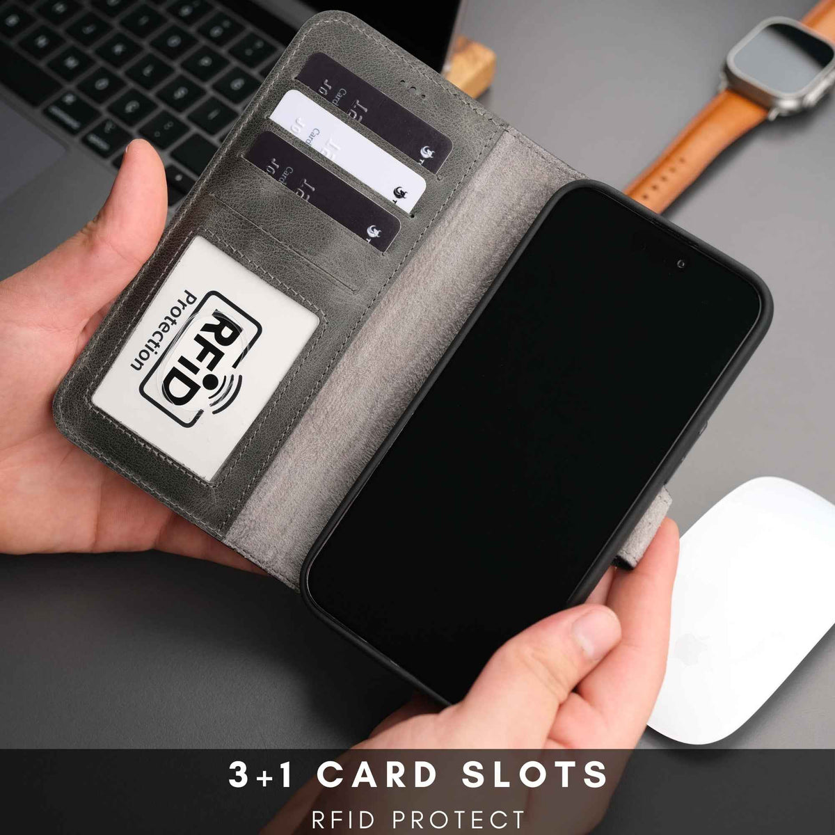 Casper iPhone 16 Pro Wallet Case Leather MagSafe - GoSavvyNow