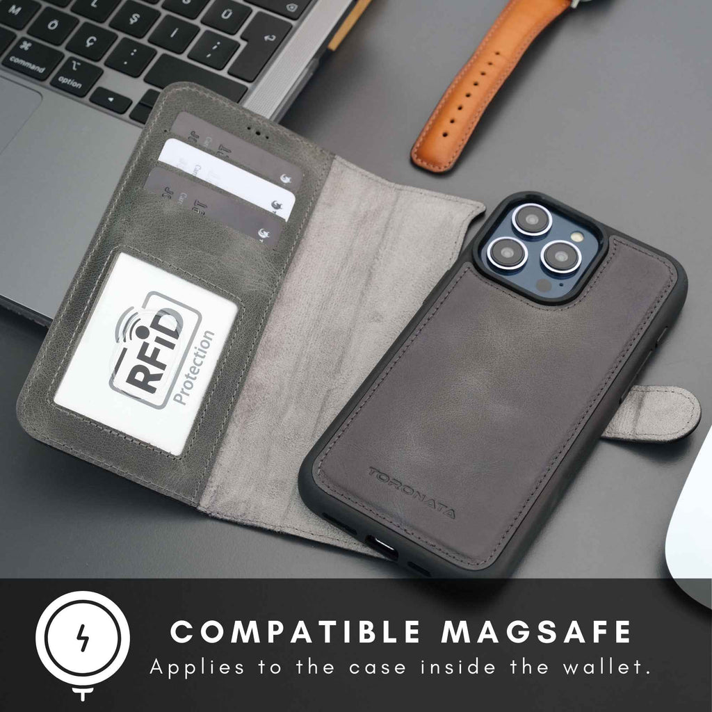 Casper iPhone 16 Pro Wallet Case Leather MagSafe - GoSavvyNow