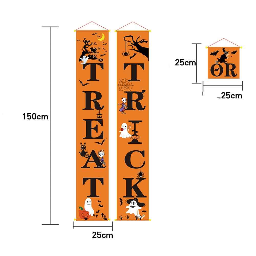 Halloween Banner & Couplet Set – Outdoor Wall Hanging