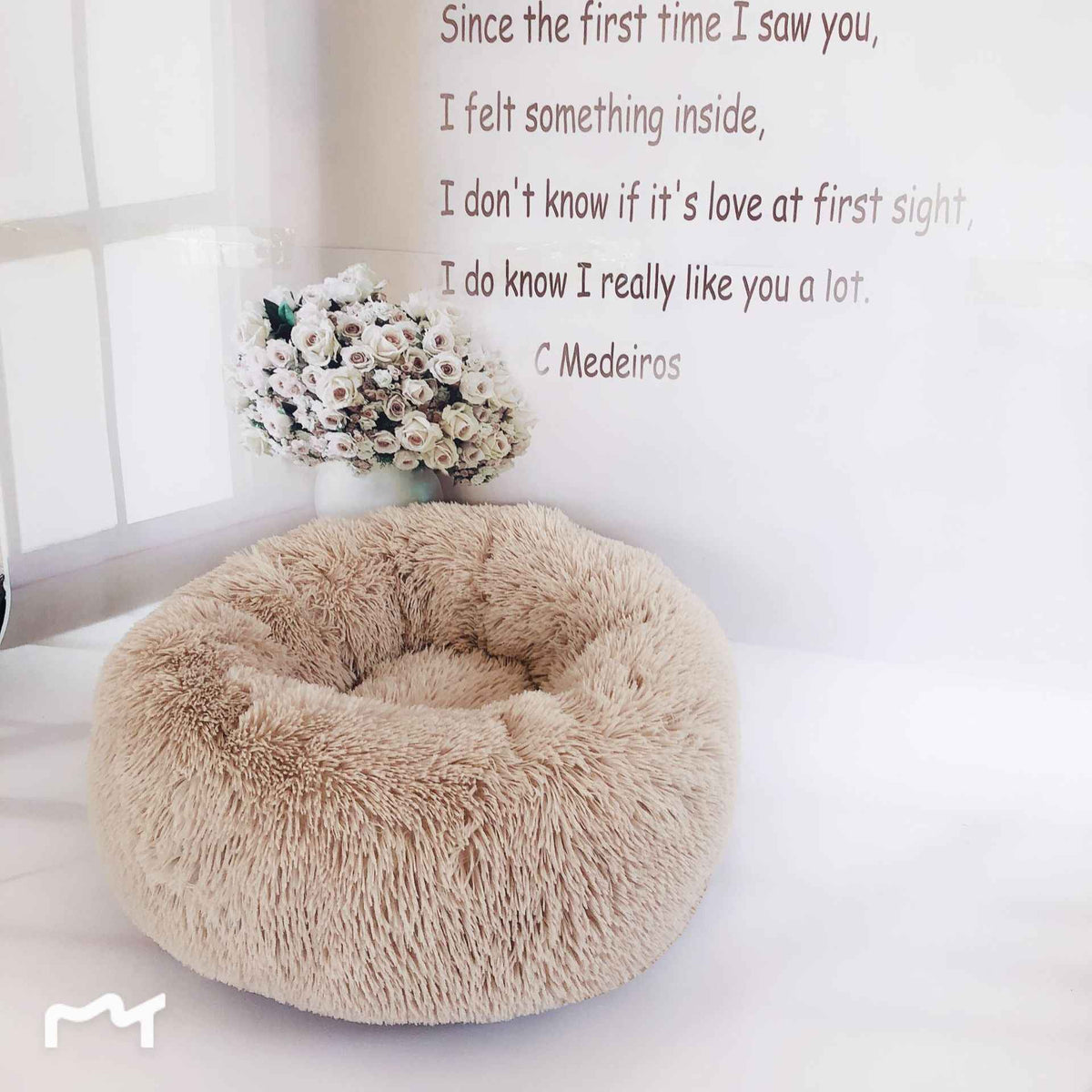 Hooded Plush Pet Nest – Burrow Bed for Cats & Small Dogs