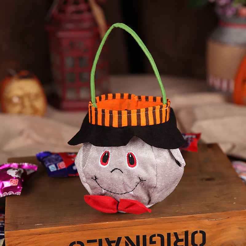 Halloween Candy Bag – Pumpkin Print Trick-or-Treat Tote
