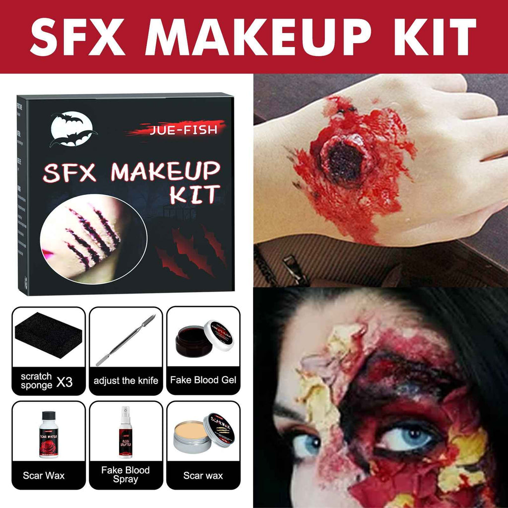 Halloween Wound Makeup Kit – Scar Wax & Fake Blood