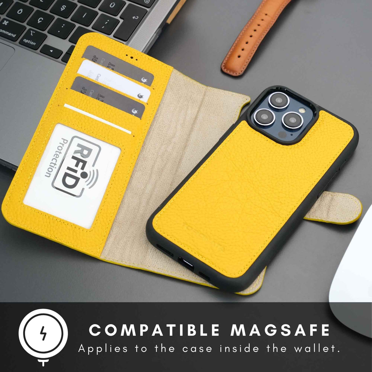 Casper iPhone 16 Pro Wallet Case Leather MagSafe - GoSavvyNow