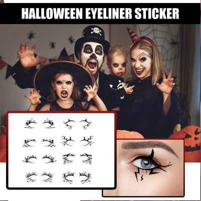 Halloween Eyeliner Patches – Bat & Spider Stickers