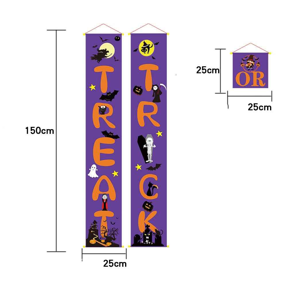Halloween Banner & Couplet Set – Outdoor Wall Hanging