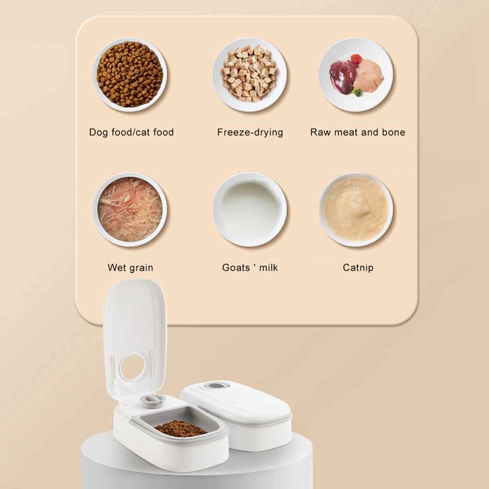 Automatic Pet Feeder & Water Dispenser – Gravity, Stainless