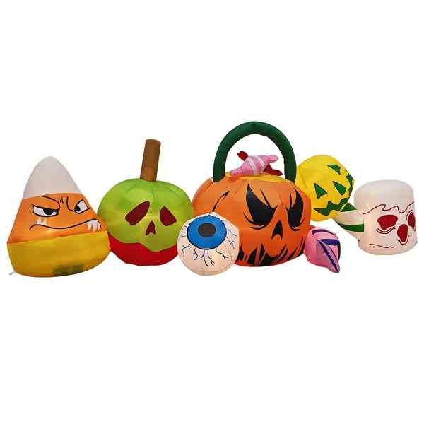 8 ft Inflatable Halloween Cluster – Pumpkins, Eyeballs & Candy