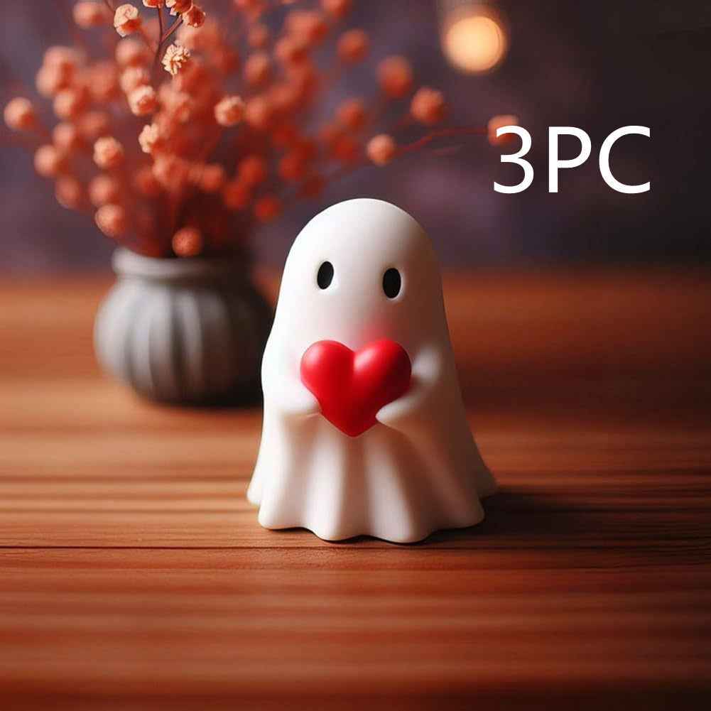 Cute Ghost Figurines – Halloween Shelf & Centerpiece Décor