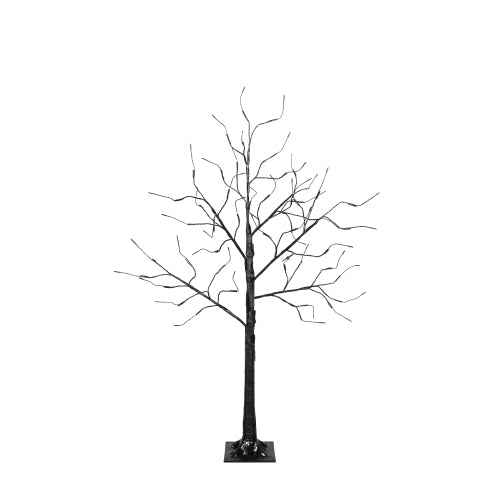 Lighted Spooky Tree 3-Pack – Purple LEDs, 4/5/6 ft
