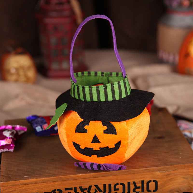 Halloween Candy Bag – Pumpkin Print Trick-or-Treat Tote