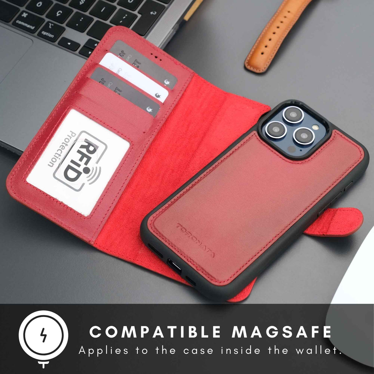 Casper iPhone 16 Pro Wallet Case Leather MagSafe - GoSavvyNow