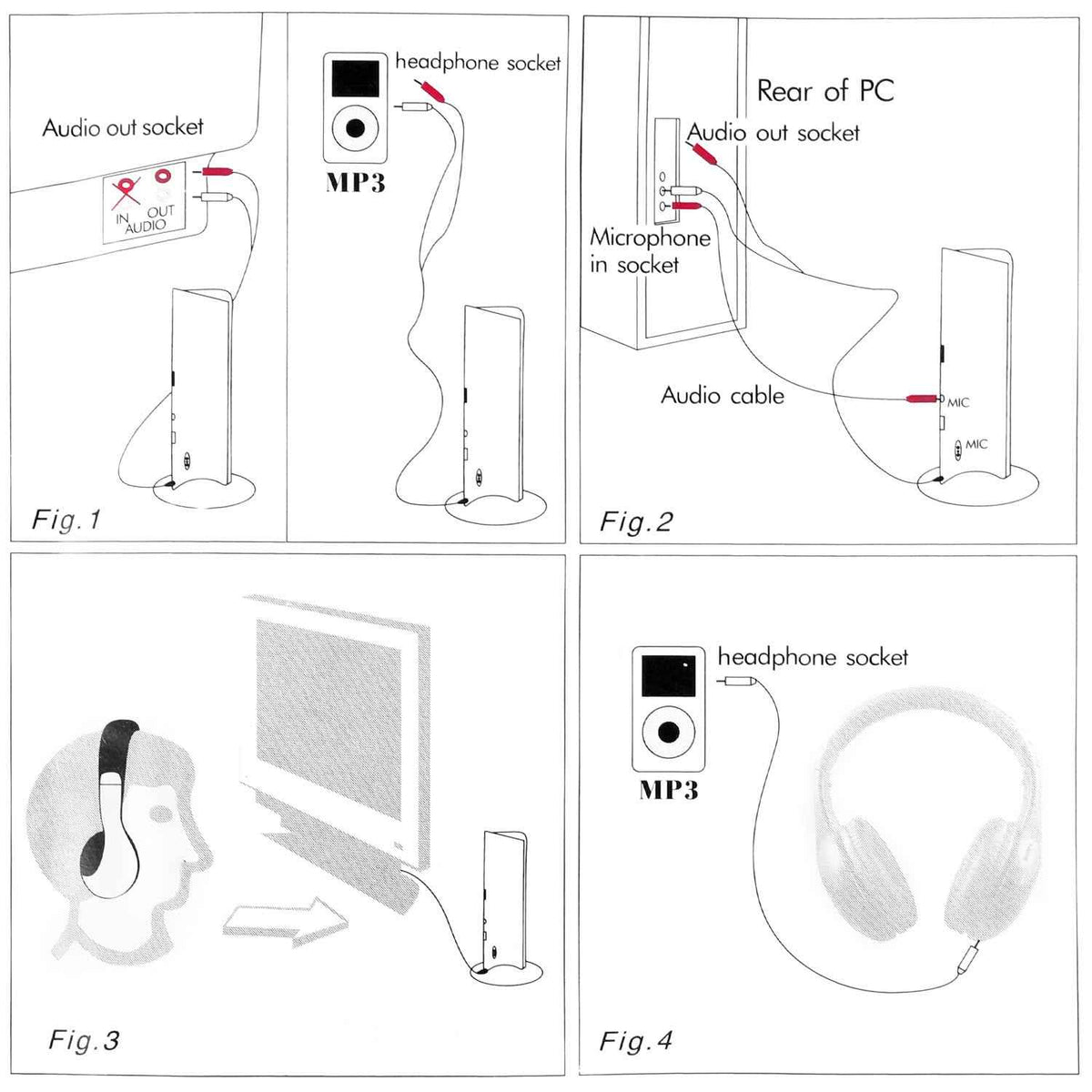 Wireless RF Headphones - Perfect for TV, Radio & More