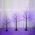 Lighted Spooky Tree 3-Pack – Purple LEDs, 4/5/6 ft