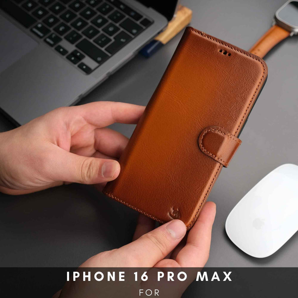 Casper iPhone 16 Pro Wallet Case Leather MagSafe - GoSavvyNow