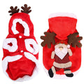 Pet Santa Reindeer Costume with Antlers – Dogs & Cats