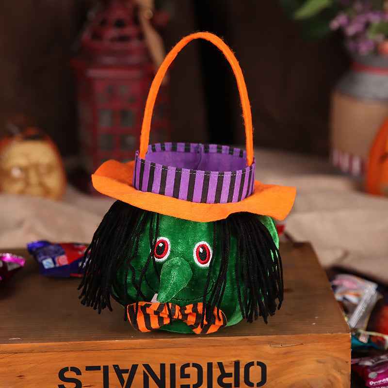 Halloween Candy Bag – Pumpkin Print Trick-or-Treat Tote