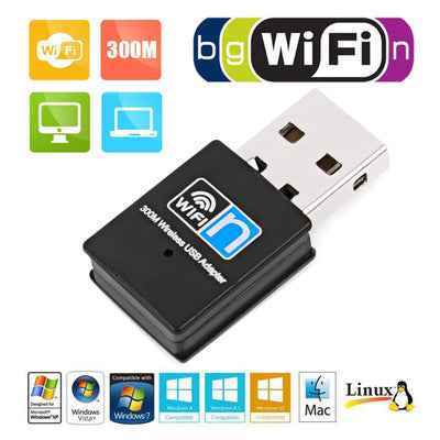 300M Mini Wireless Network Card - Fast and Reliable WiFi Receiver