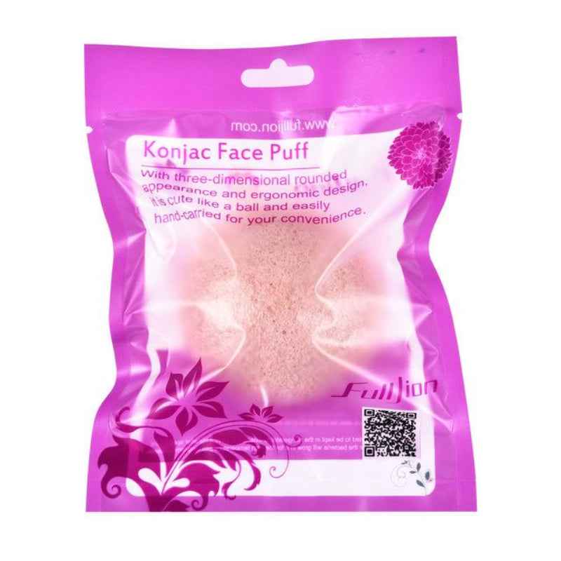 Round Konjac Facial Sponge – Gentle Exfoliating Puff