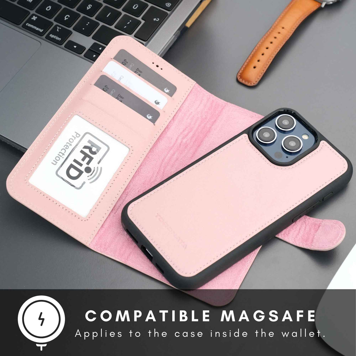 Casper iPhone 16 Pro Wallet Case Leather MagSafe - GoSavvyNow