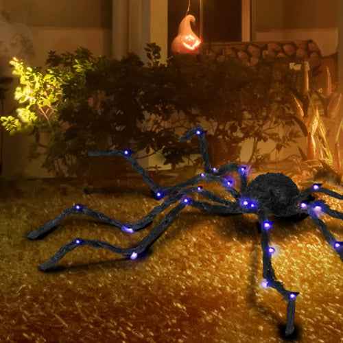 Light-Up Oversized Halloween Spider – Bendable Legs