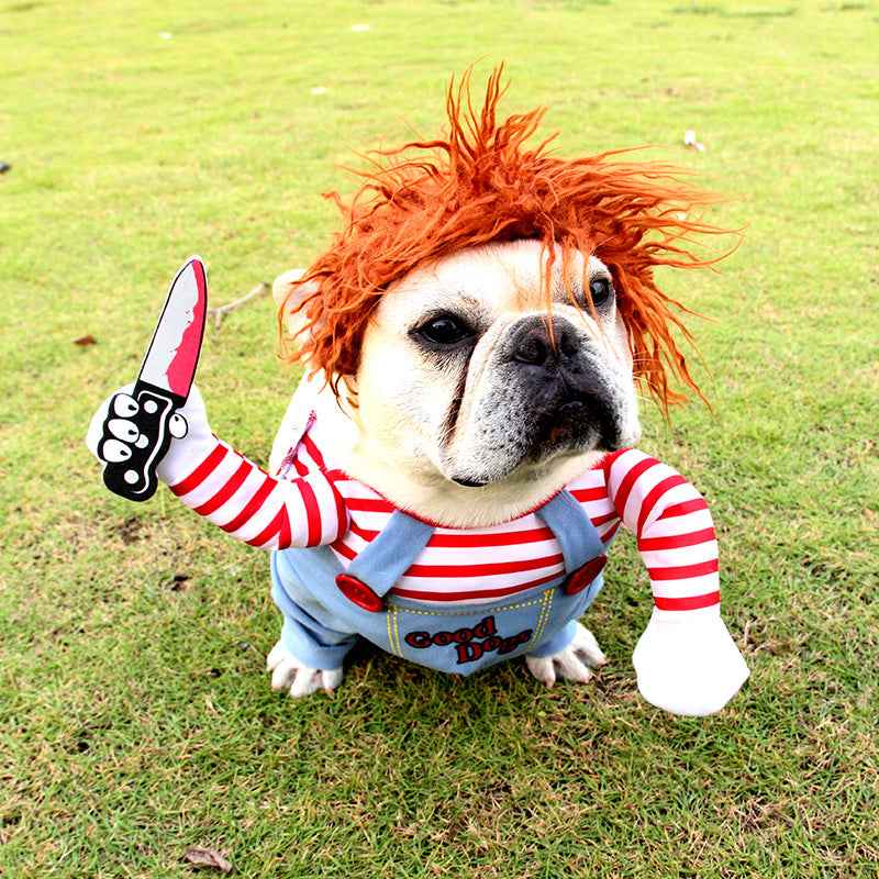 Halloween Dog Costume – Adjustable Scary Pet Outfit
