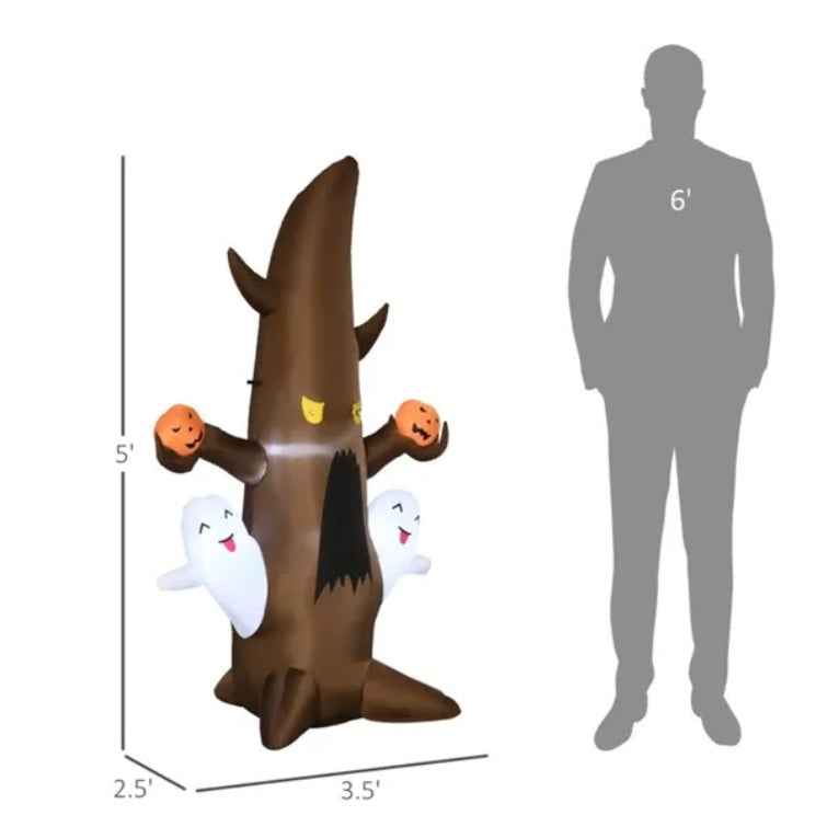 LED Ghost Tree Inflatable Yard Decor
