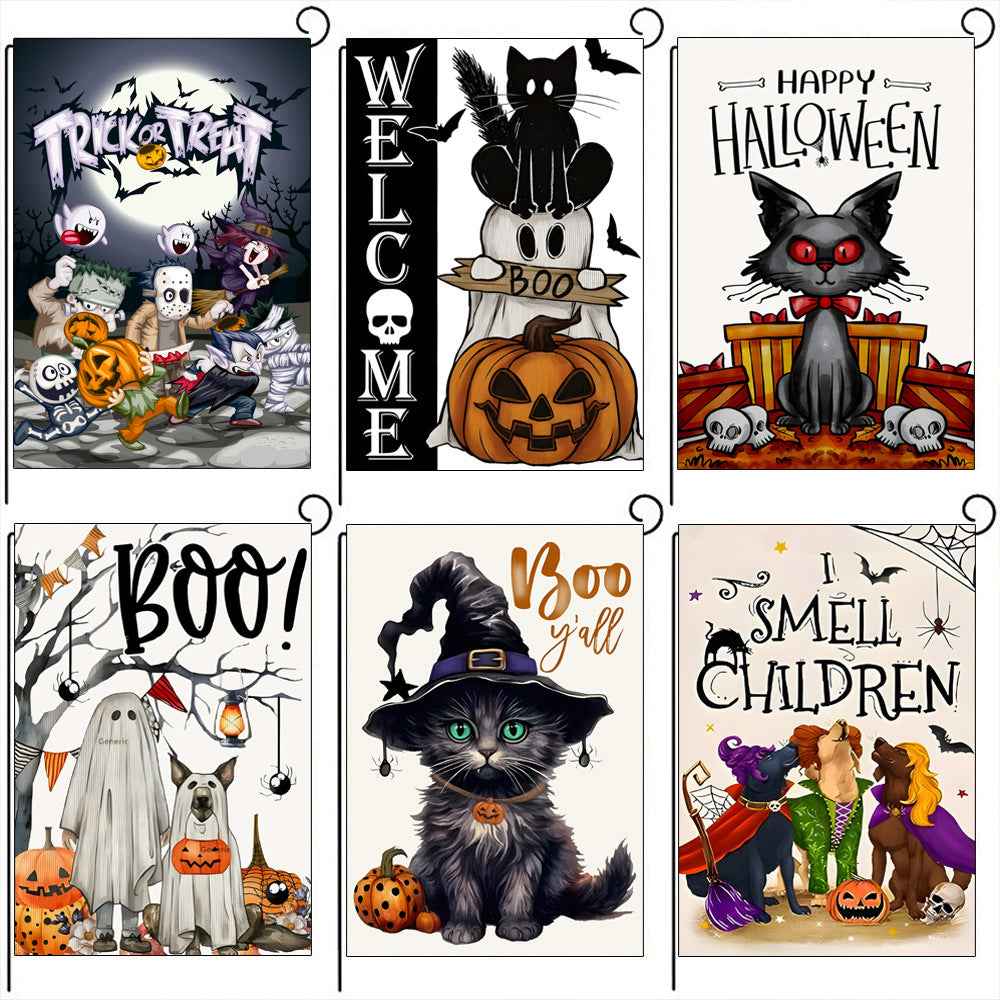 Day of the Dead Garden Flag – Ghost Banner