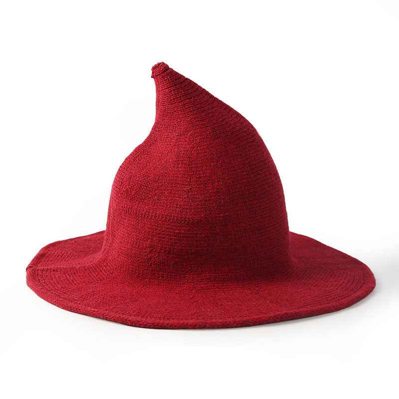 Hand-Painted Wool Witch Hat – Halloween