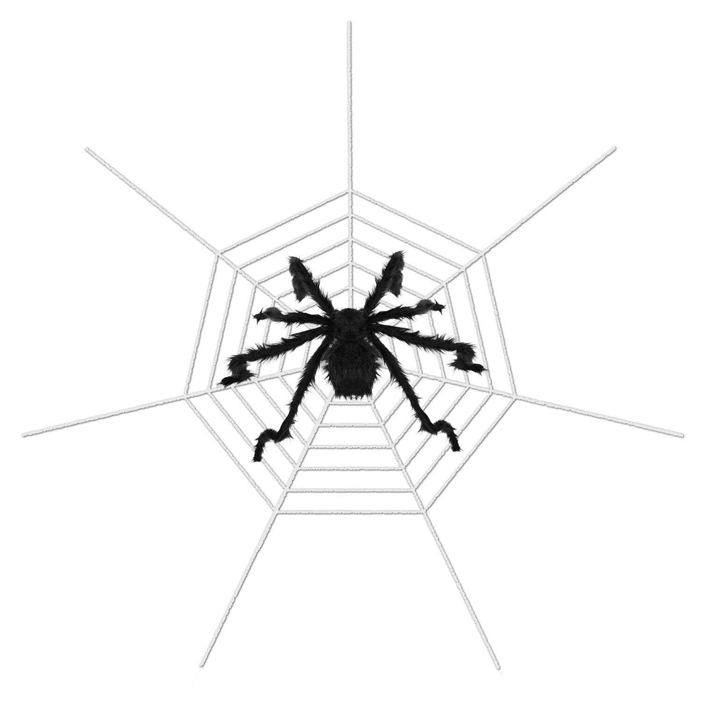 Giant 49" Halloween Spider with 126" Stretch Web