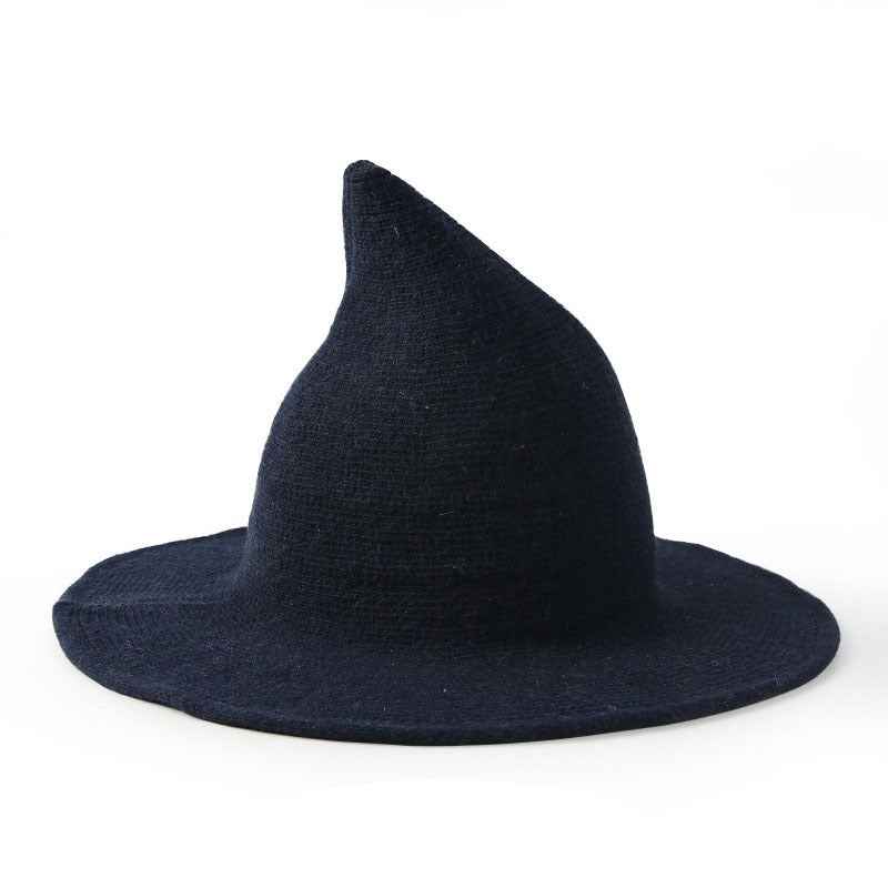 Hand-Painted Wool Witch Hat – Halloween