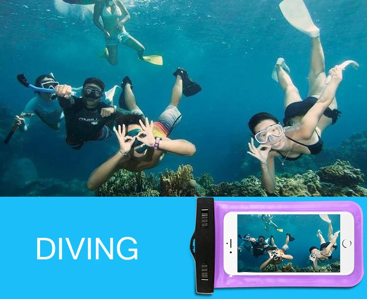 3 Pack Waterproof Floating Cell Phone Pouch Dry Bag Case Cover For - GoSavvyNow