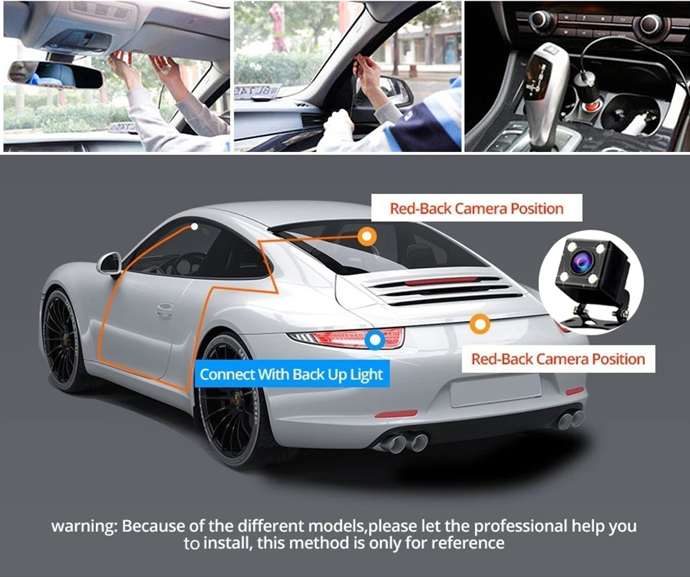 Car Dual Lens Dash Cam HD 1080P Front/Rear/Inside Video Recorder - GoSavvyNow