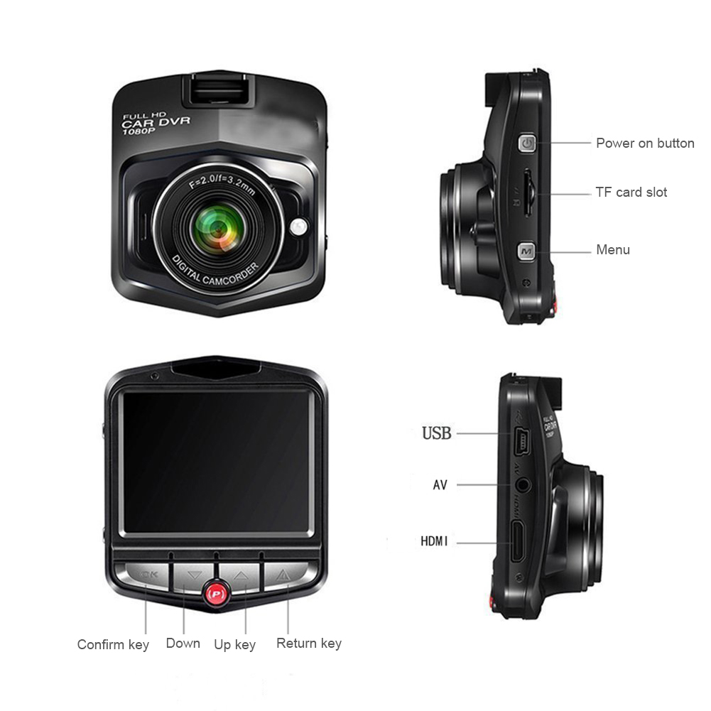 2.4'' Full HD 1080P Dash Cam Car DVR Front or Rear Camera Night Vision - GoSavvyNow