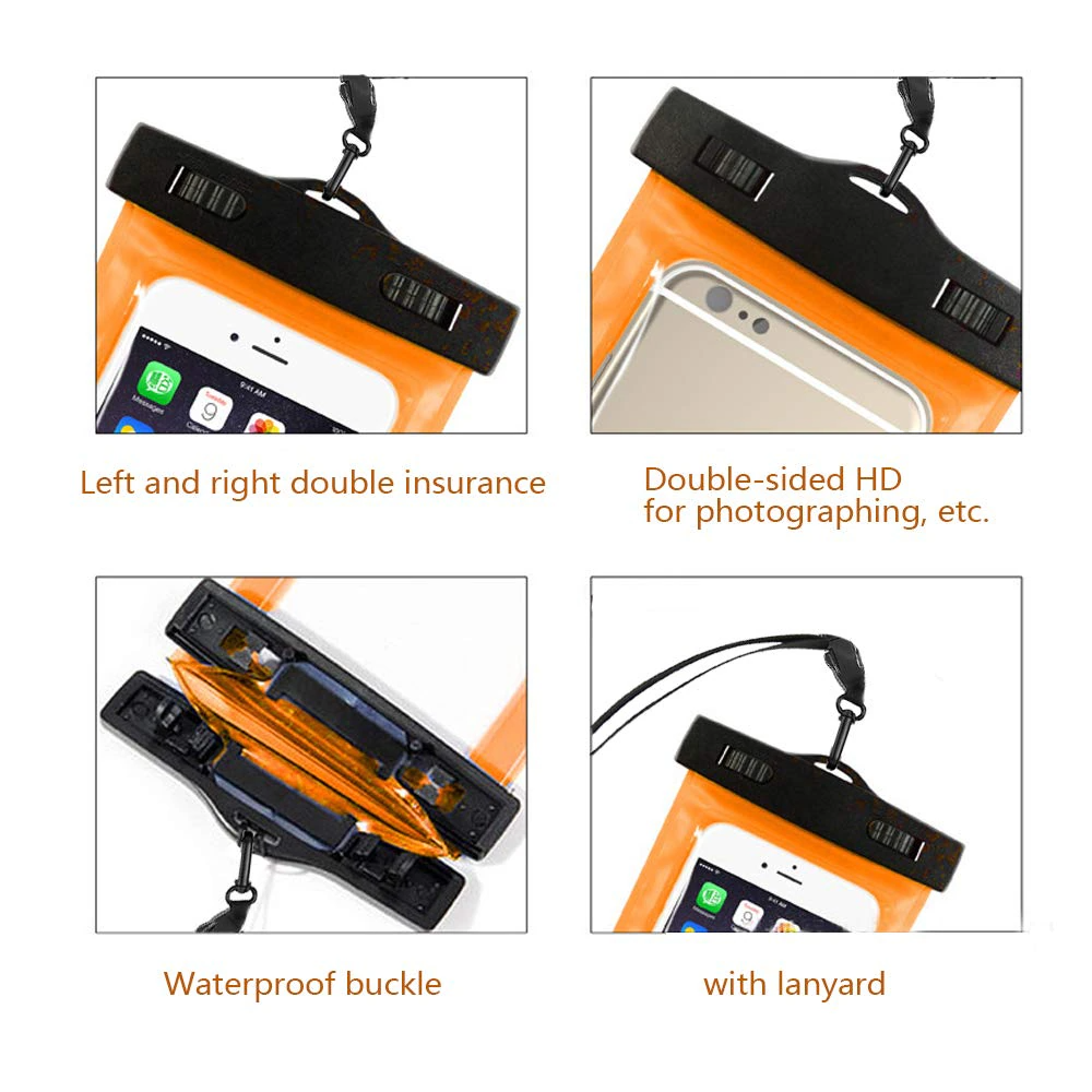 3 Pack Waterproof Floating Cell Phone Pouch Dry Bag Case Cover For - GoSavvyNow
