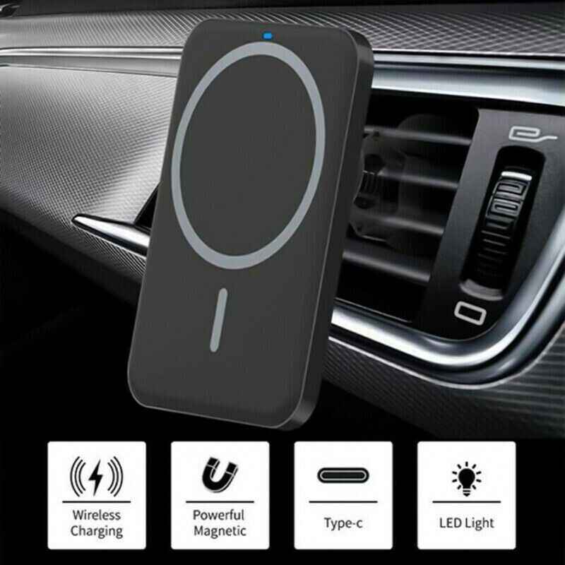 Magnetic Wireless Charger Car Mount Holder For iPhone 12 13 14 Pro Max - GoSavvyNow