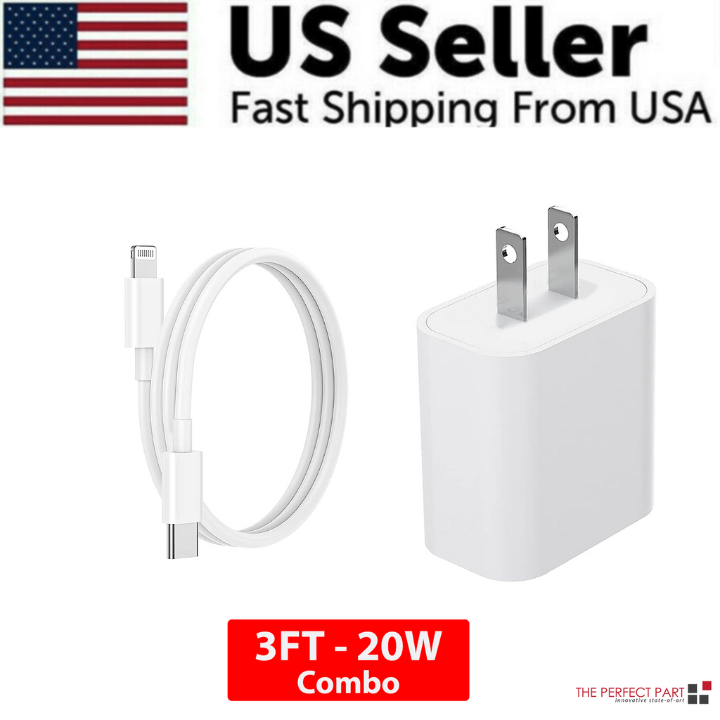 2024 20W USB-C Fast Charger PD Adapter Cable For iPhone 14/13/12/11 XR - GoSavvyNow