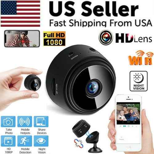 Mini Hidden Spy Nanny Camera Wireless Nanny Cam WiFi Home Security HD - A9 Camera - GoSavvyNow