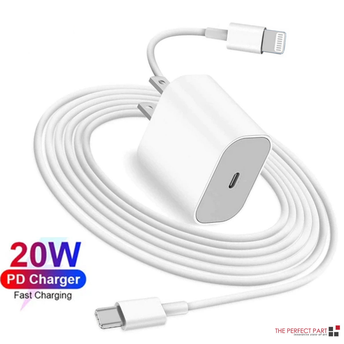 2024 20W USB-C Fast Charger PD Adapter Cable For iPhone 14/13/12/11 XR - GoSavvyNow