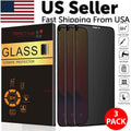 3 Pack For iPhone 15 14 13 12 11 Pro Max Privacy Tempered Glass Screen - GoSavvyNow