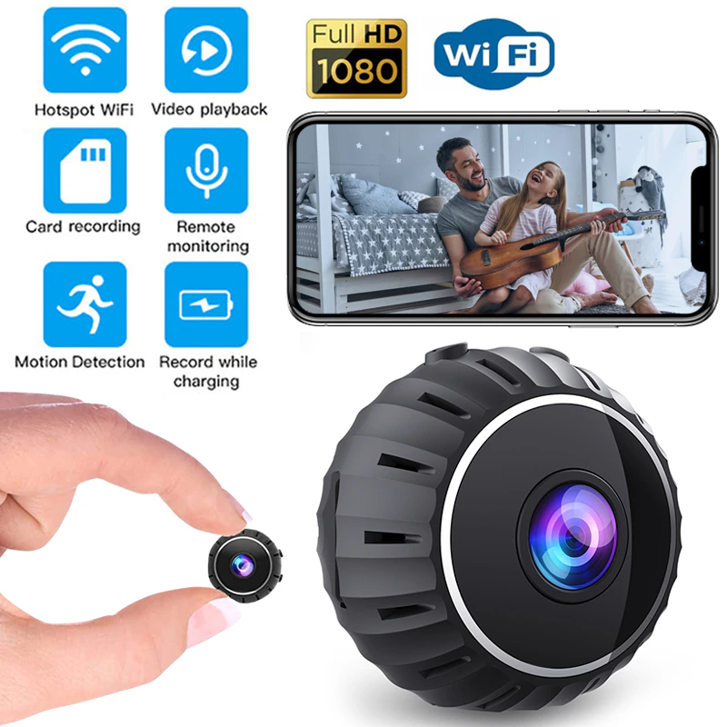 Mini Hidden Spy Nanny Camera Wireless Nanny Cam WiFi Home Security HD - GoSavvyNow