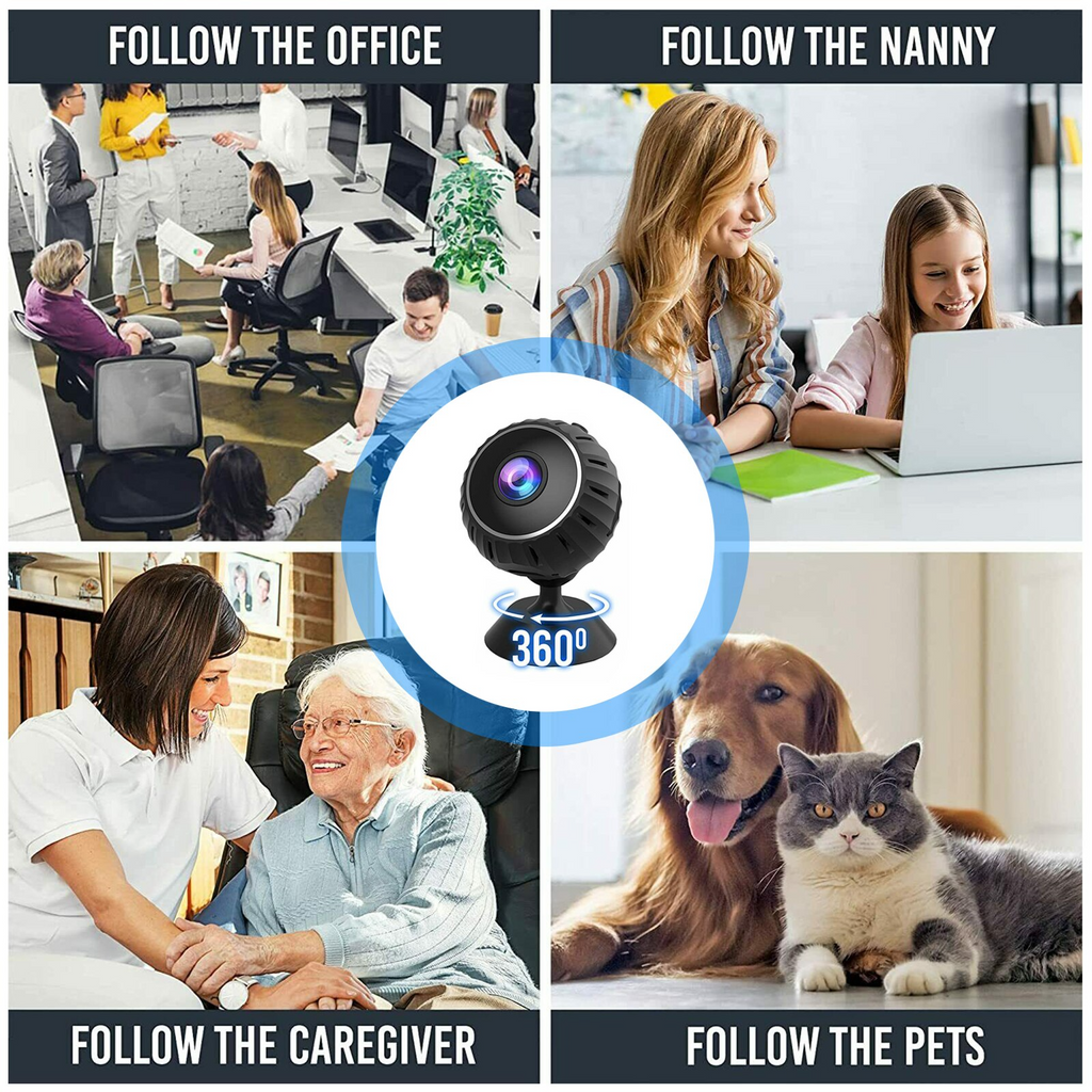 Mini Hidden Spy Nanny Camera Wireless Nanny Cam WiFi Home Security HD - GoSavvyNow