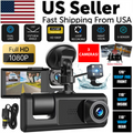 Car Dual Lens Dash Cam HD 1080P Front/Rear/Inside Video Recorder - GoSavvyNow