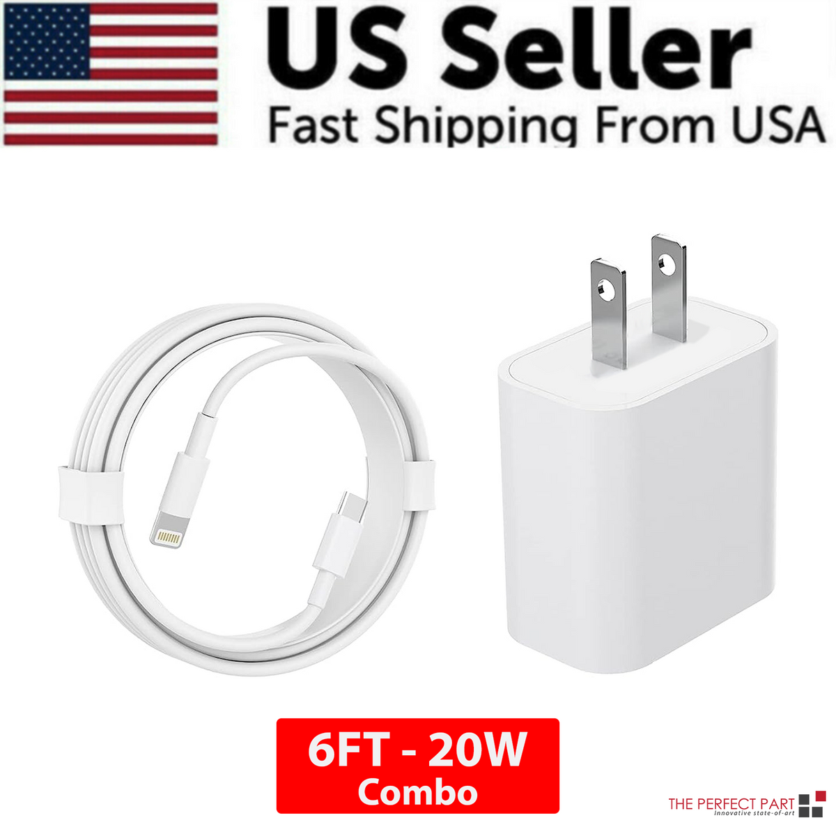 2024 20W USB-C Fast Charger PD Adapter Cable For iPhone 14/13/12/11 XR - GoSavvyNow