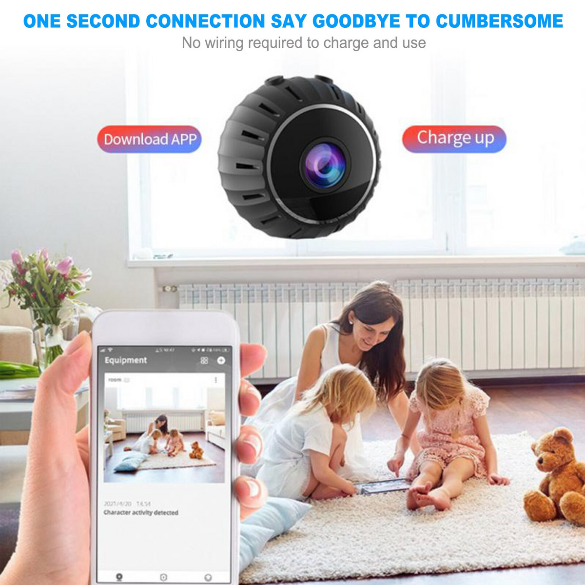 Mini Hidden Spy Nanny Camera Wireless Nanny Cam WiFi Home Security HD - GoSavvyNow