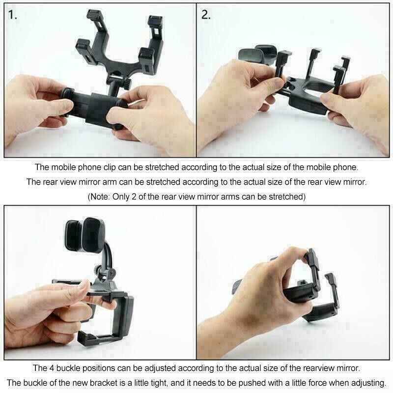 Universal 360 Rotation Car Rear View Mirror Mount Stand GPS Cell Phone - GoSavvyNow