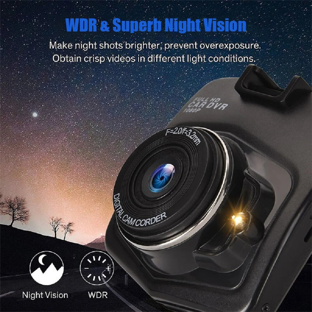 2.4'' Full HD 1080P Dash Cam Car DVR Front or Rear Camera Night Vision - GoSavvyNow